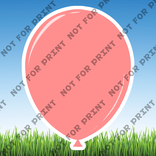 ACME Yard Cards Small Balloons Animals #016