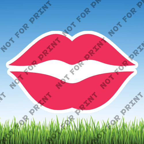 ACME Yard Cards Small Beautiful Lips #001
