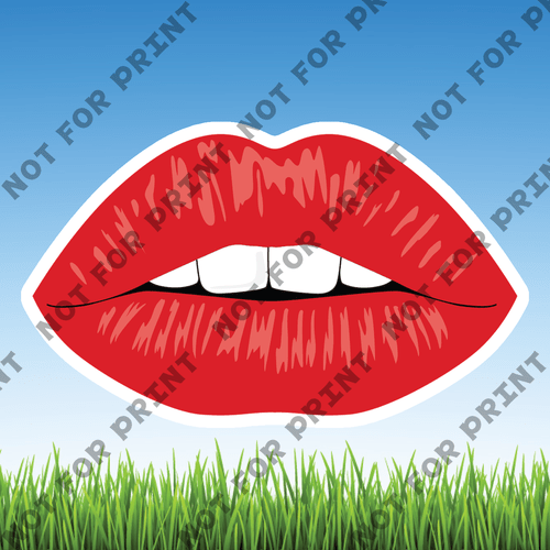 ACME Yard Cards Small Beautiful Lips #016