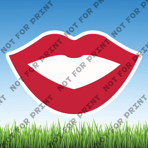 ACME Yard Cards Small Beautiful Lips #019