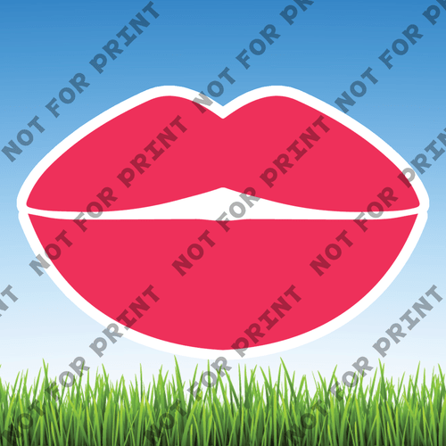 ACME Yard Cards Small Beautiful Lips #020