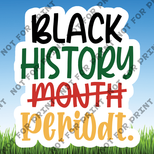ACME Yard Cards Small Black History Word Flair #029