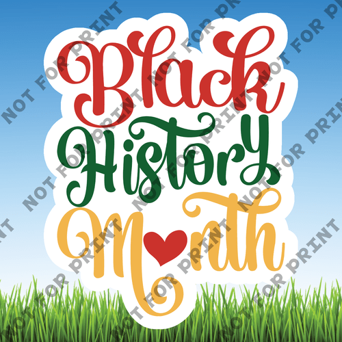 ACME Yard Cards Small Black History Word Flair #035