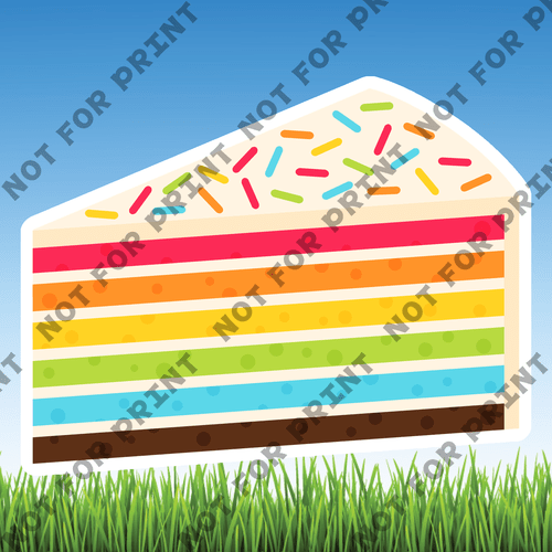 ACME Yard Cards Small Bright Pastels Birthday Theme #013