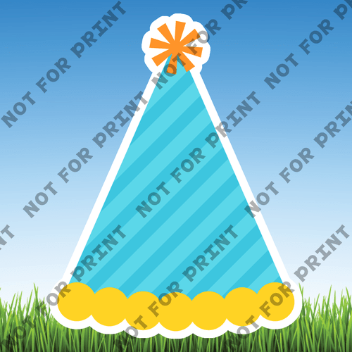 ACME Yard Cards Small Bright Pastels Birthday Theme #042