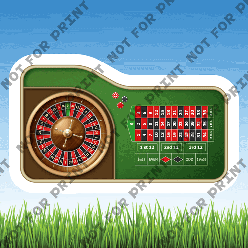 ACME Yard Cards Small Casino Night/Poker #001
