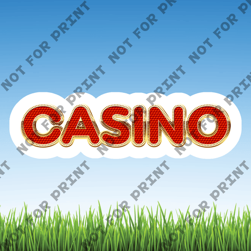 ACME Yard Cards Small Casino Night/Poker #024