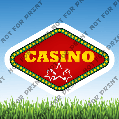 ACME Yard Cards Small Casino Night/Poker #046