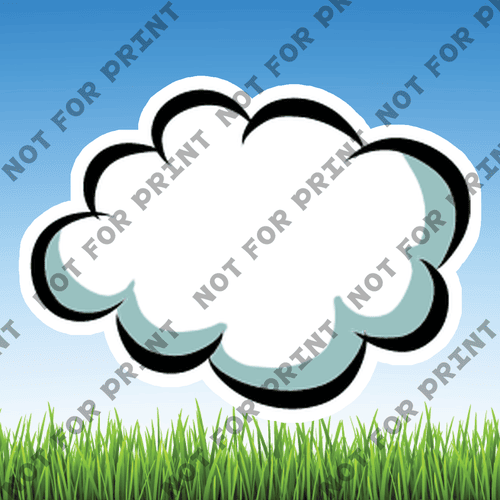 ACME Yard Cards Small Clouds #001