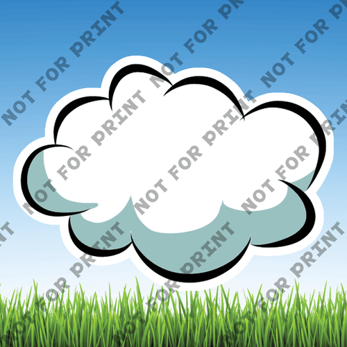 ACME Yard Cards Small Clouds #003