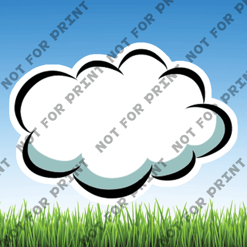 ACME Yard Cards Small Clouds #004