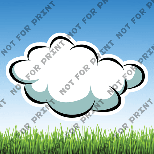 ACME Yard Cards Small Clouds #005