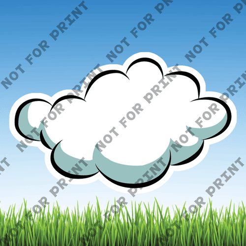 ACME Yard Cards Small Clouds #006