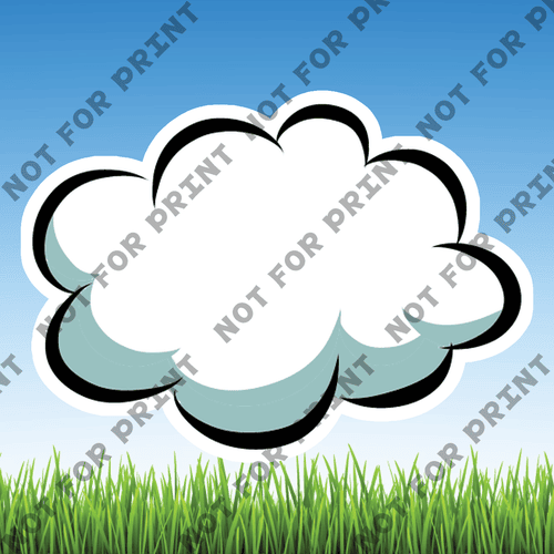 ACME Yard Cards Small Clouds #007