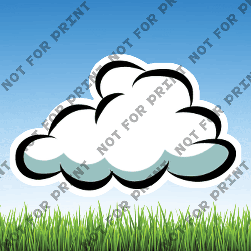 ACME Yard Cards Small Clouds #008