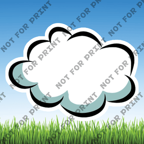ACME Yard Cards Small Clouds #009
