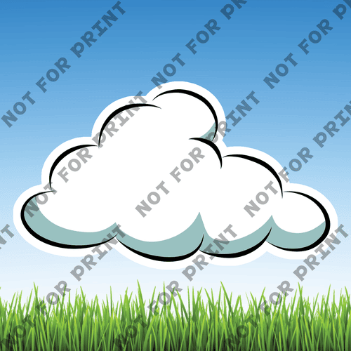 ACME Yard Cards Small Clouds #010