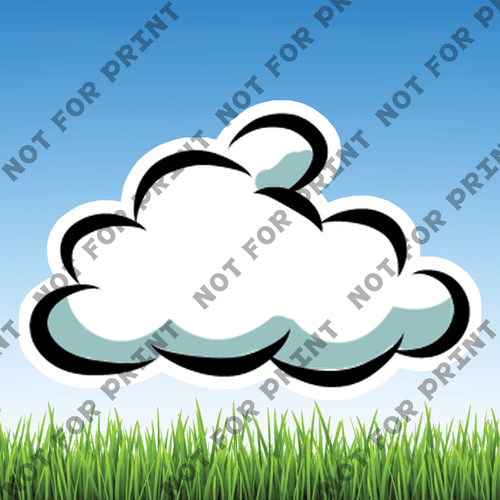 ACME Yard Cards Small Clouds #011