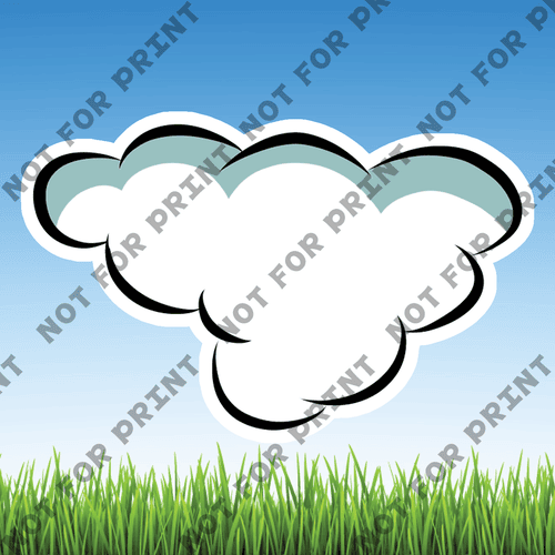 ACME Yard Cards Small Clouds #012