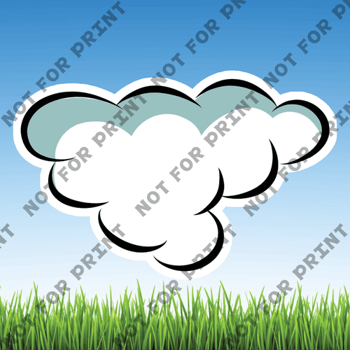 ACME Yard Cards Small Clouds #013