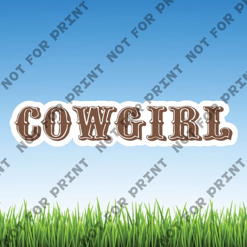 ACME Yard Cards Small Cowgirl #041