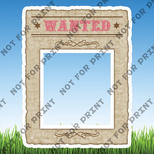 ACME Yard Cards Small Cowgirl Frame #000