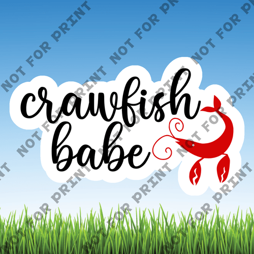 ACME Yard Cards Small Crawfish Boil Word Flair #005