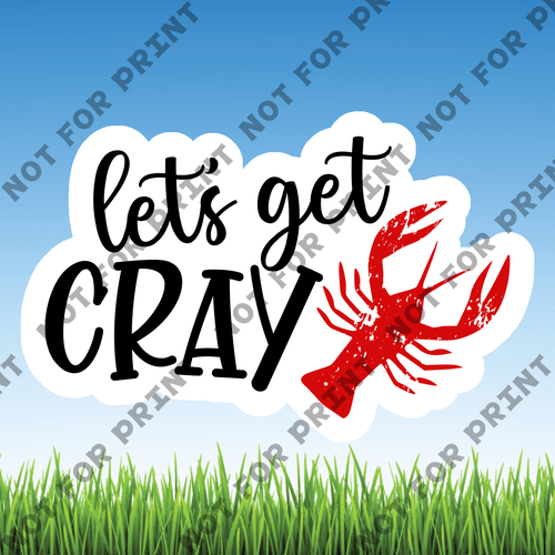 ACME Yard Cards Small Crawfish Boil Word Flair #012