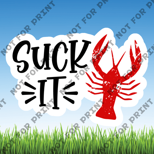 ACME Yard Cards Small Crawfish Boil Word Flair #014
