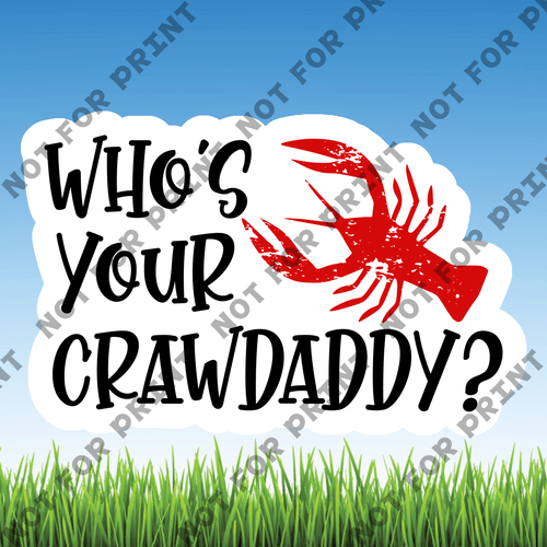 ACME Yard Cards Small Crawfish Boil Word Flair #016