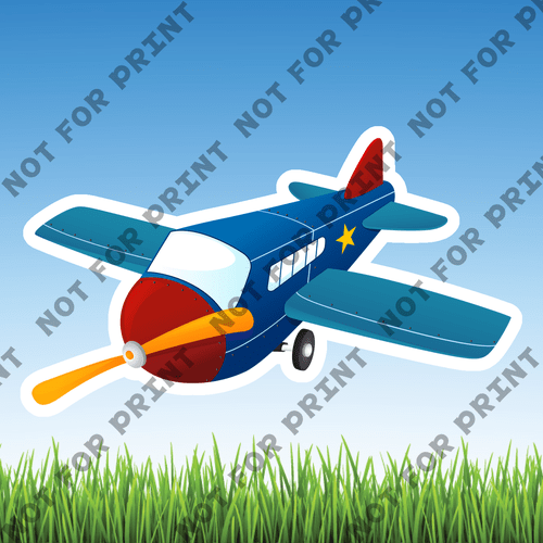 ACME Yard Cards Small Cute Airplanes #000