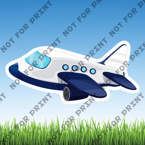 ACME Yard Cards Small Cute Airplanes #002