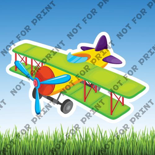 ACME Yard Cards Small Cute Airplanes #004