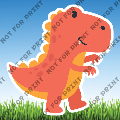 ACME Yard Cards Small Cute Dinosaurs Collection II #010