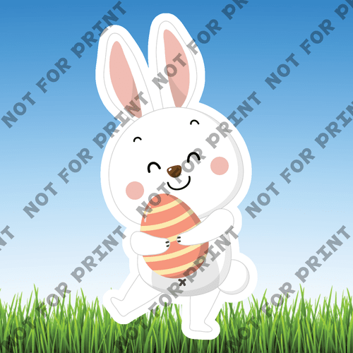 ACME Yard Cards Small Cute Easter Bunnies #002