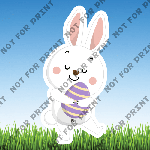 ACME Yard Cards Small Cute Easter Bunnies #003