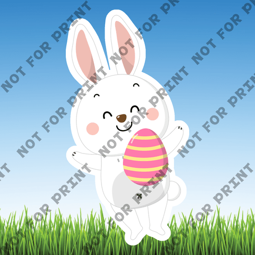 ACME Yard Cards Small Cute Easter Bunnies #005