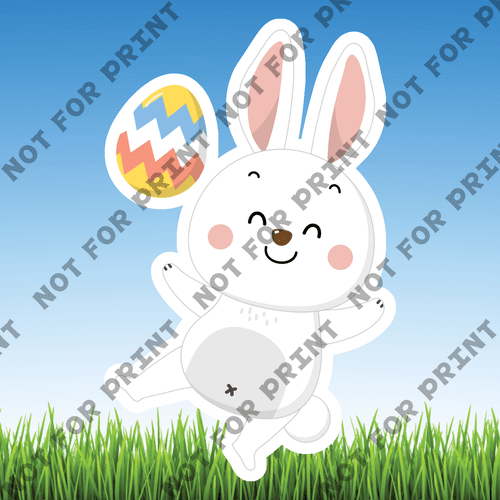 ACME Yard Cards Small Cute Easter Bunnies #006