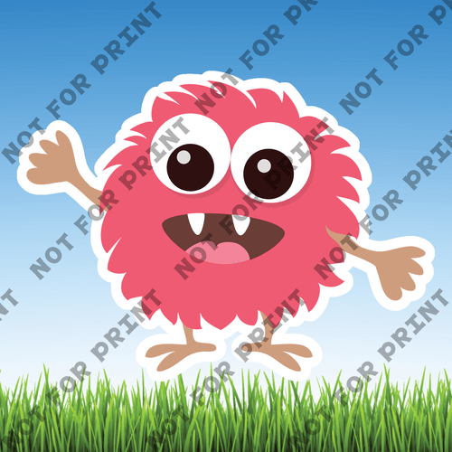ACME Yard Cards Small Cute Monsters #001