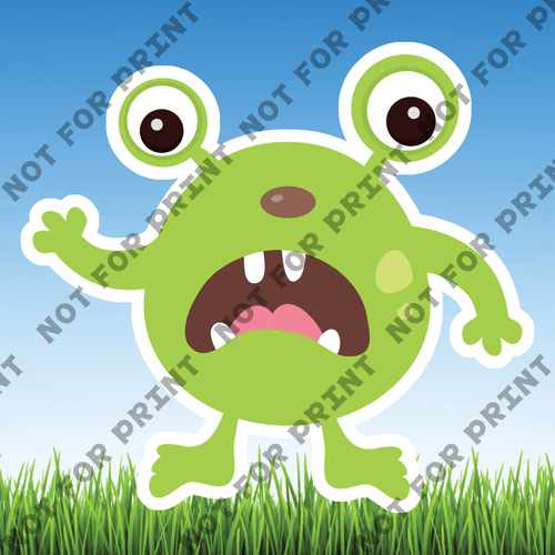 ACME Yard Cards Small Cute Monsters #009