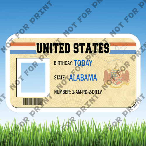ACME Yard Cards Small Drivers License #000