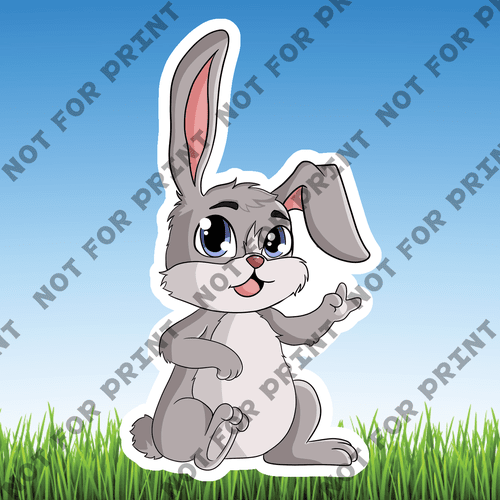 ACME Yard Cards Small Easter Bunny #002