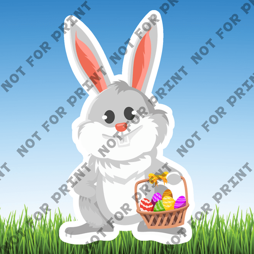 ACME Yard Cards Small Easter Bunny #002