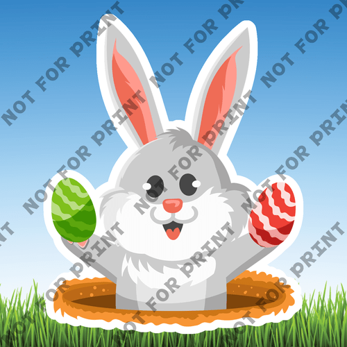 ACME Yard Cards Small Easter Bunny #004