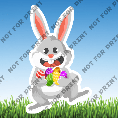 ACME Yard Cards Small Easter Bunny #005