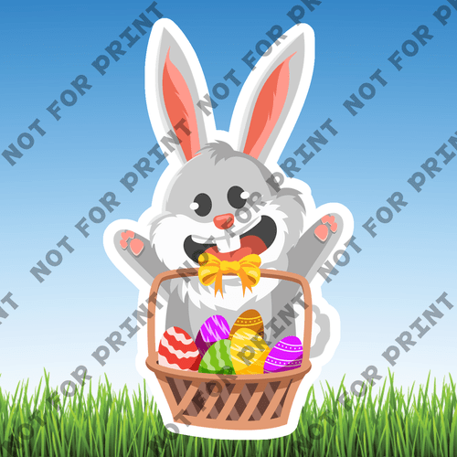 ACME Yard Cards Small Easter Bunny #006