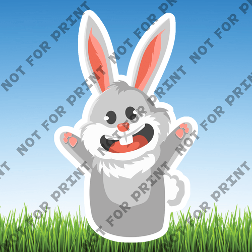 ACME Yard Cards Small Easter Bunny #008