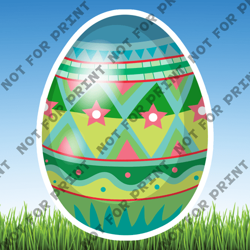 ACME Yard Cards Small Easter Eggs #046