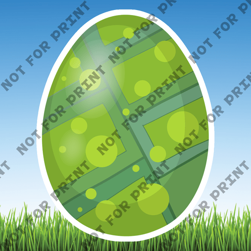ACME Yard Cards Small Easter Eggs #048