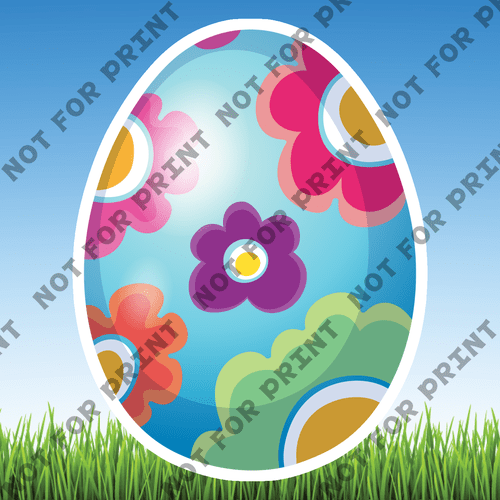 ACME Yard Cards Small Easter Eggs #054